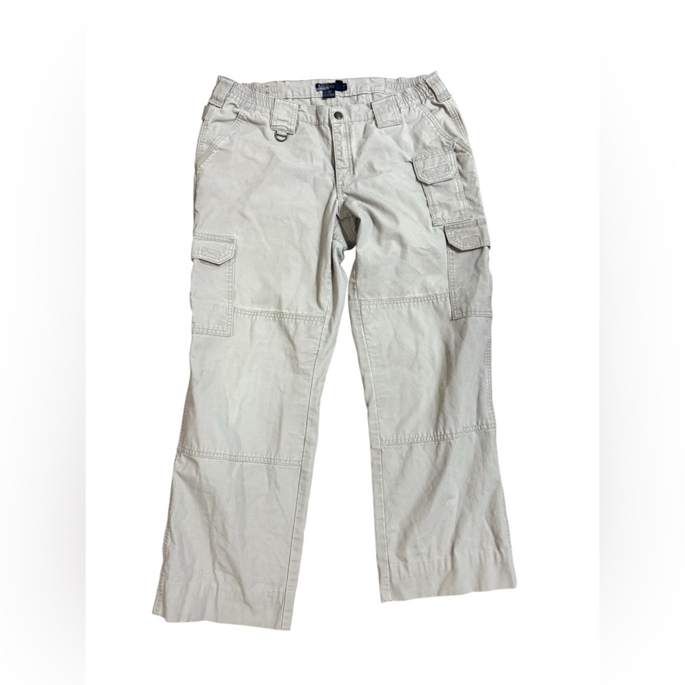 5.11 Tactical Women’s Utility Cargo Canvas Pants Regular‎ Fit Khaki Tan Sz 14